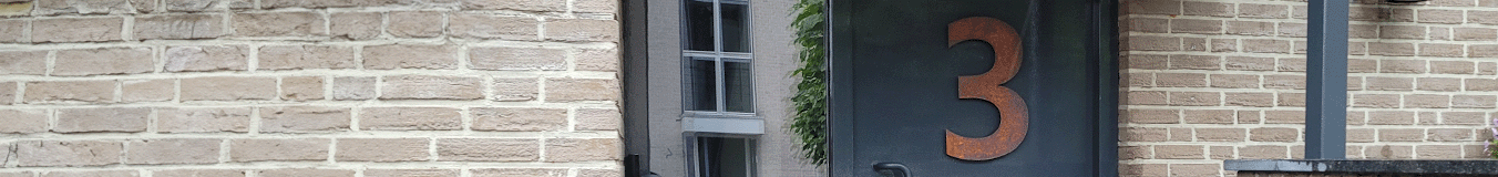 Corten čelični kućni brojevi Corten čelični kućni brojevi