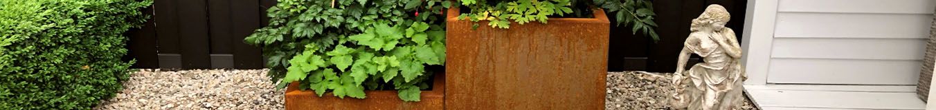 Stepenaste corten čelične tegle za cvijeće Stepenaste corten čelične tegle za cvijeće