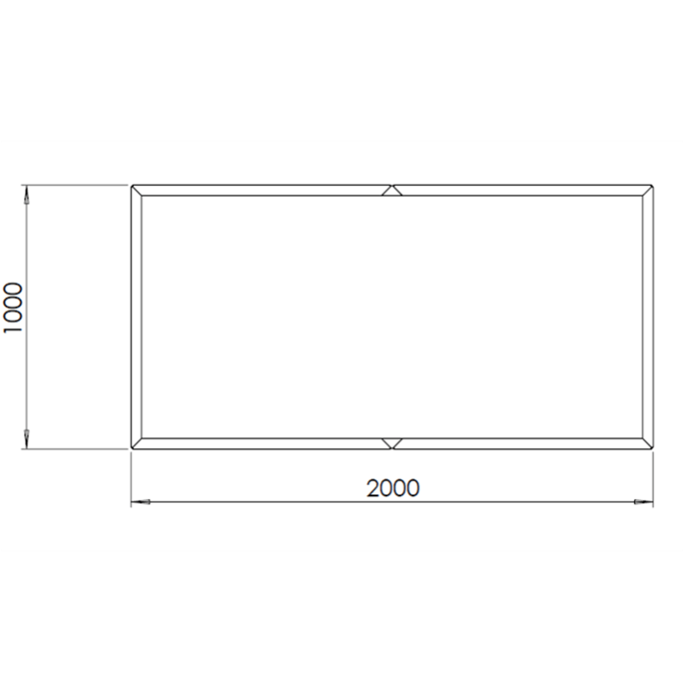 Corten čelična tegla za cvijeće Texas xxl 200 x 100 cm