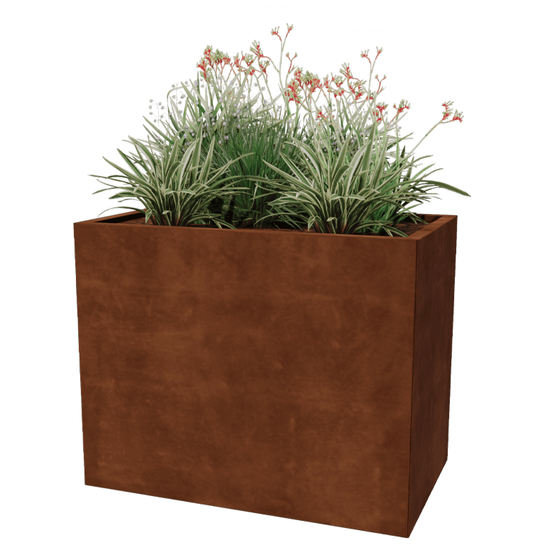 Corten čelična tegla za cvijeće Texas 60 x 100 cm