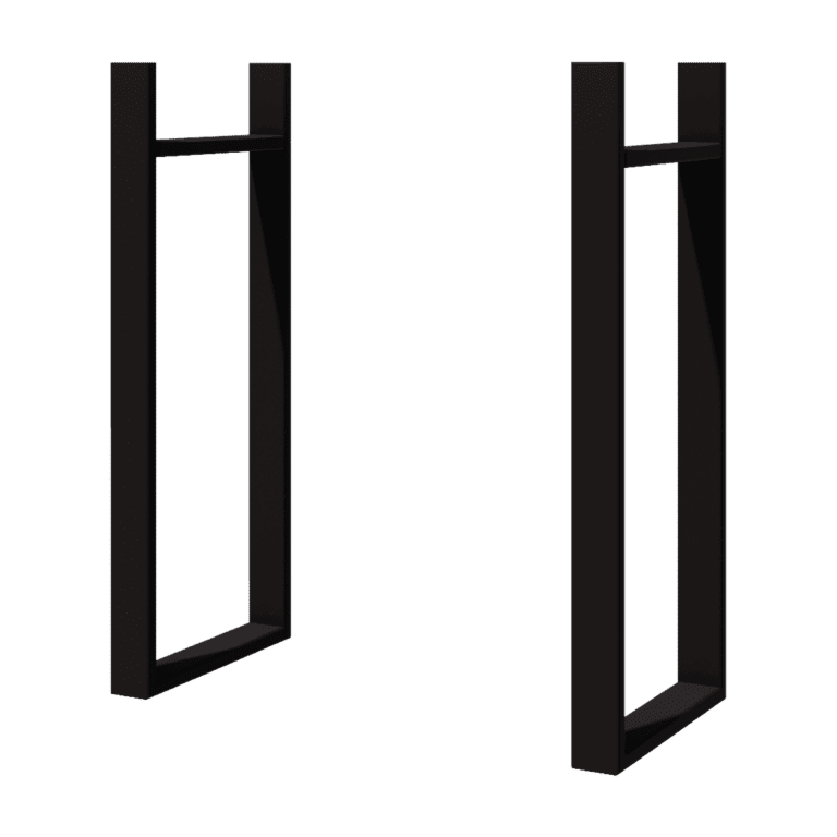 Crna vertikalna tegla za cvijeće 80 cm