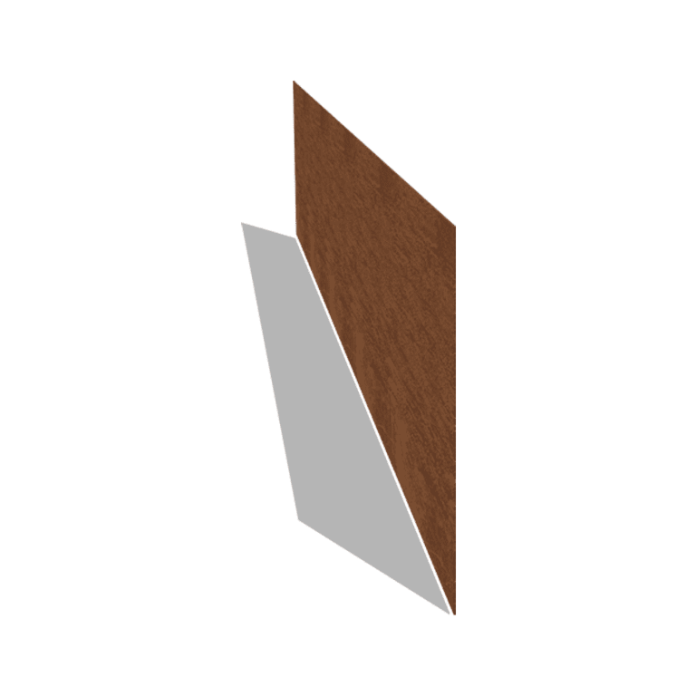 Corten čelične rubnjaci za travnjak ravno 37,5 cm (duljina 240 cm)