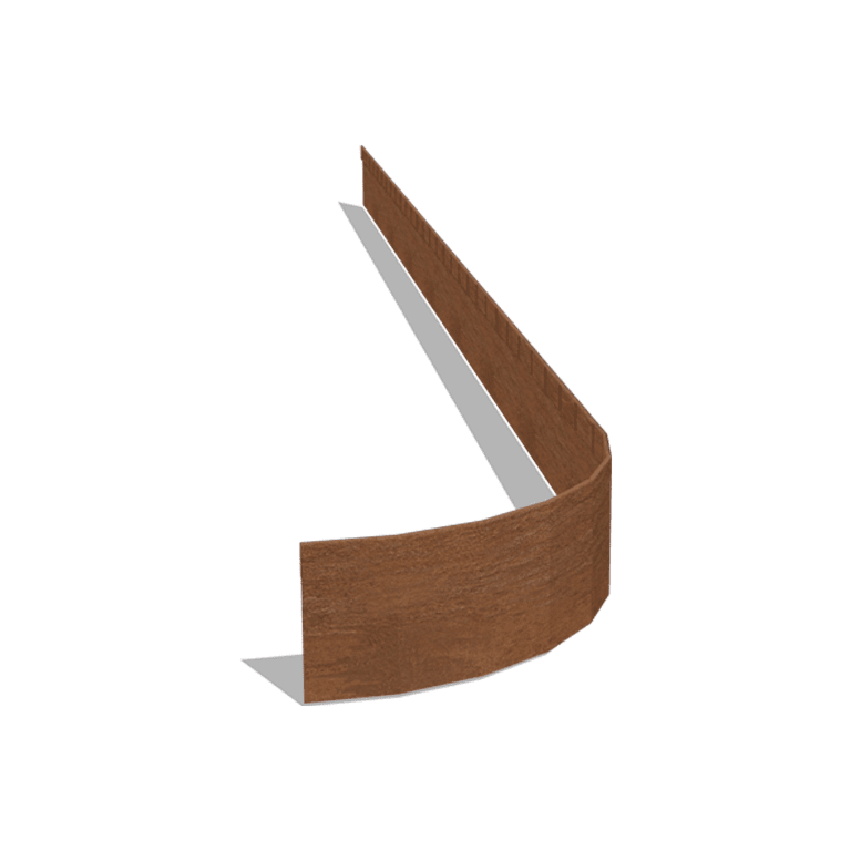 Corten čelične rubnjaci za travnjak FLEX izravnato 13 cm (dužina 240 cm)