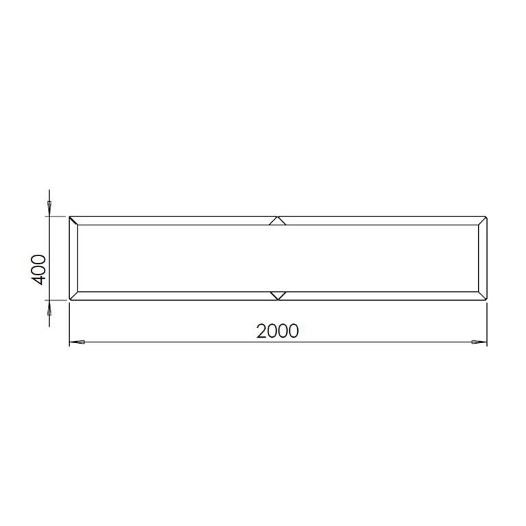 Corten čelična tegla za cvijeće Texas xxl 200 x 40 cm