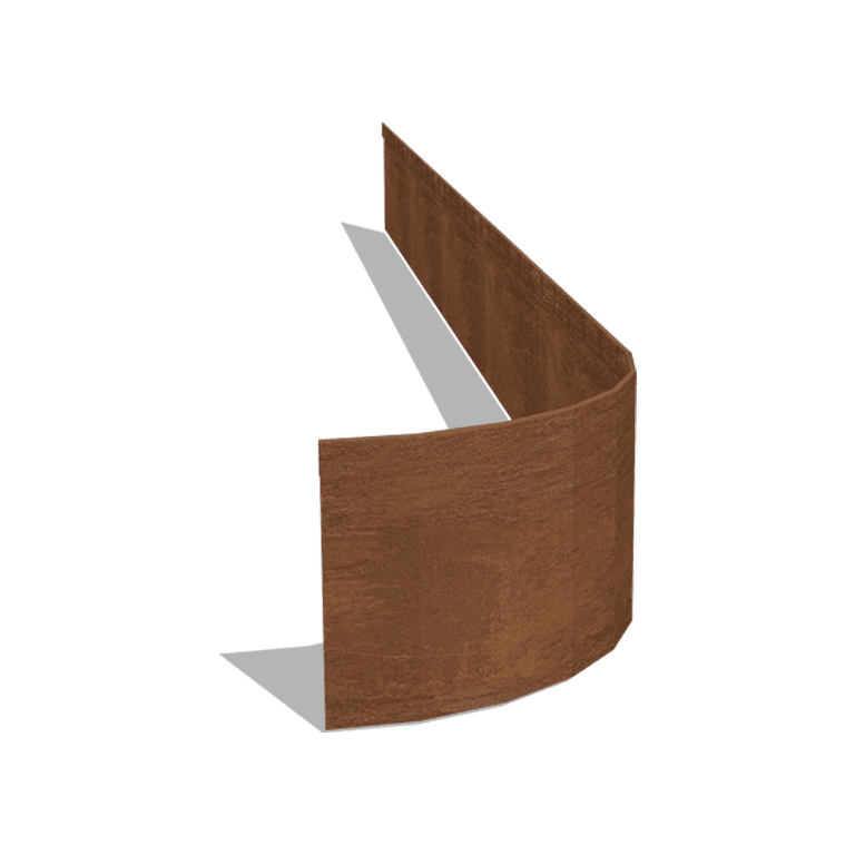 Corten čelične rubnjaci za travnjak FLEX izravnato 23 cm (dužina 240 cm)