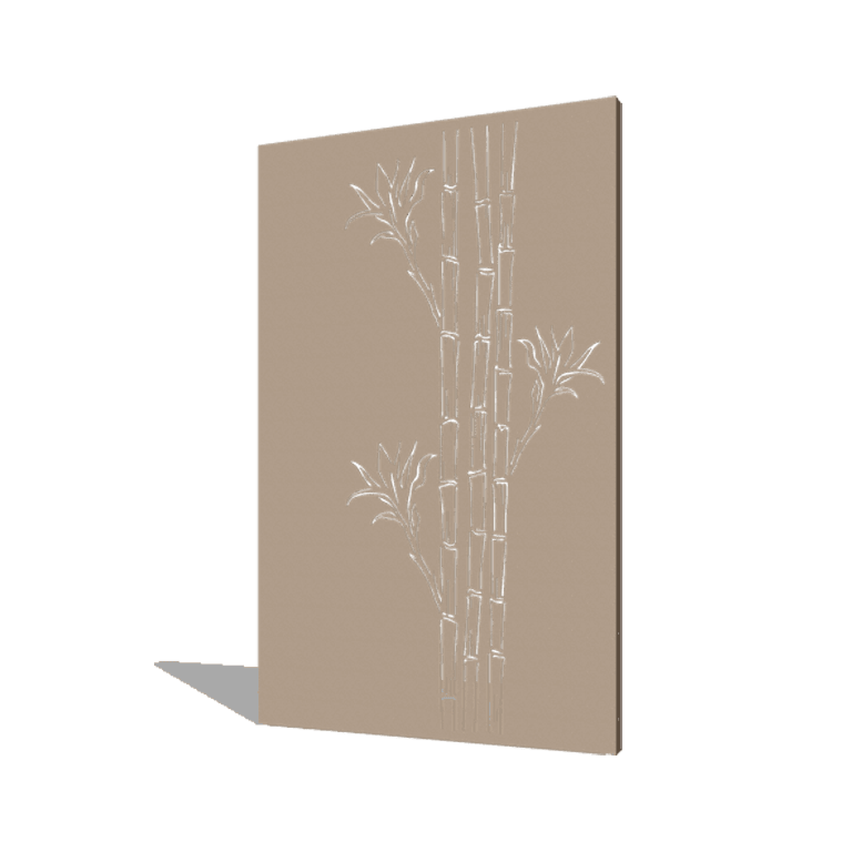 Praškasto lakirane čelični vrtni panel bambus 120 x 6 x 190 cm