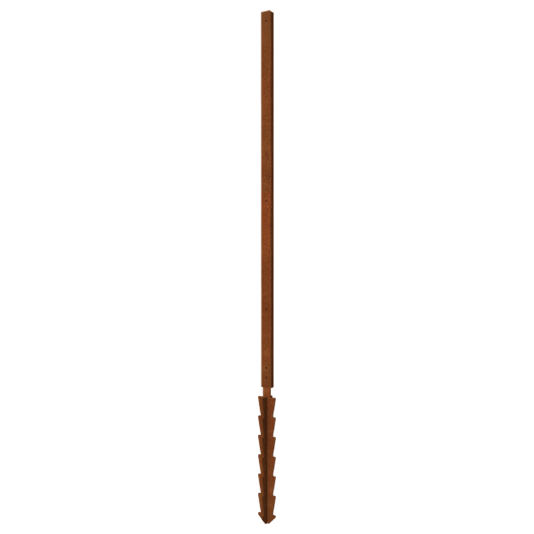 Corten čelični stup ravno s potporni klin 190 x 6 x 3 cm