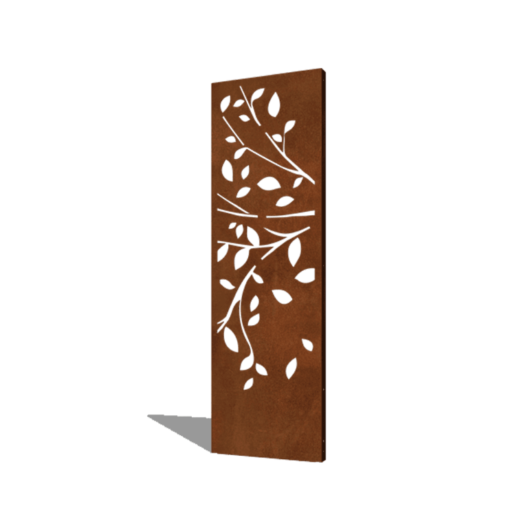 Corten čelični vrtni panel drvo dio 2 60 x 6 x 190 cm