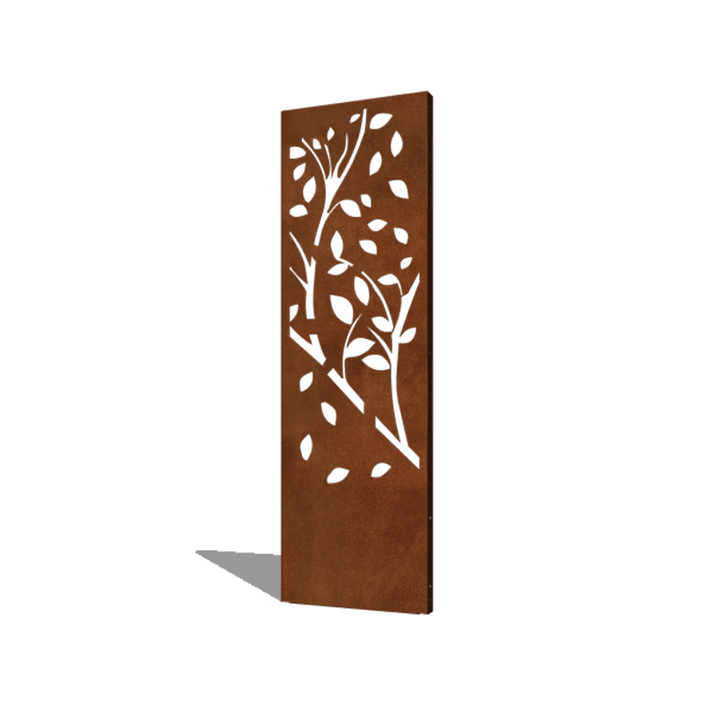Corten čelični vrtni panel drvo dio 4 60 x 6 x 190 cm