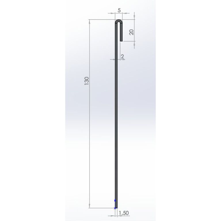 Corten čelične rubnjaci za travnjak izravnato 13 cm (dužina 150 cm)