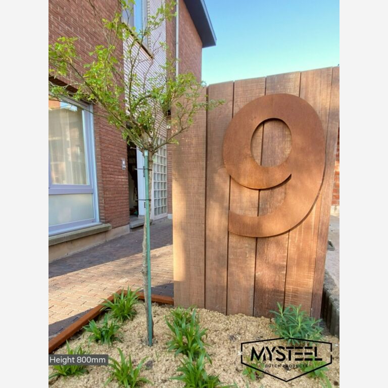 Corten čelični kućni broj 1 - 80 cm