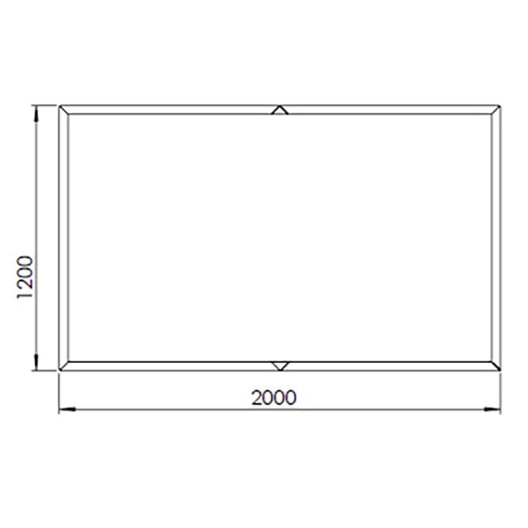Corten čelična tegla za cvijeće Texas xxl 200 x 120 cm