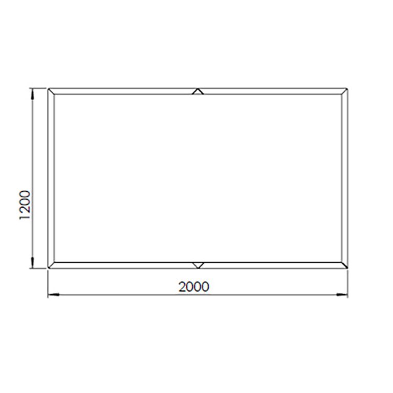 Praškasto lakirana čelična tegla za cvijeće Texas xxl 200 x 120 cm