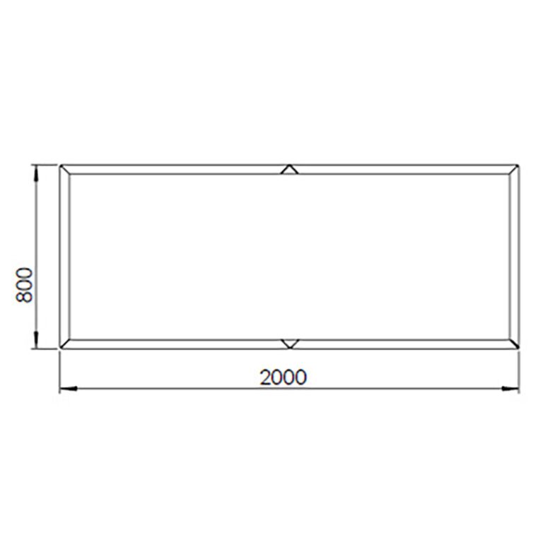 Corten čelična tegla za cvijeće Texas xxl 200 x 80 cm