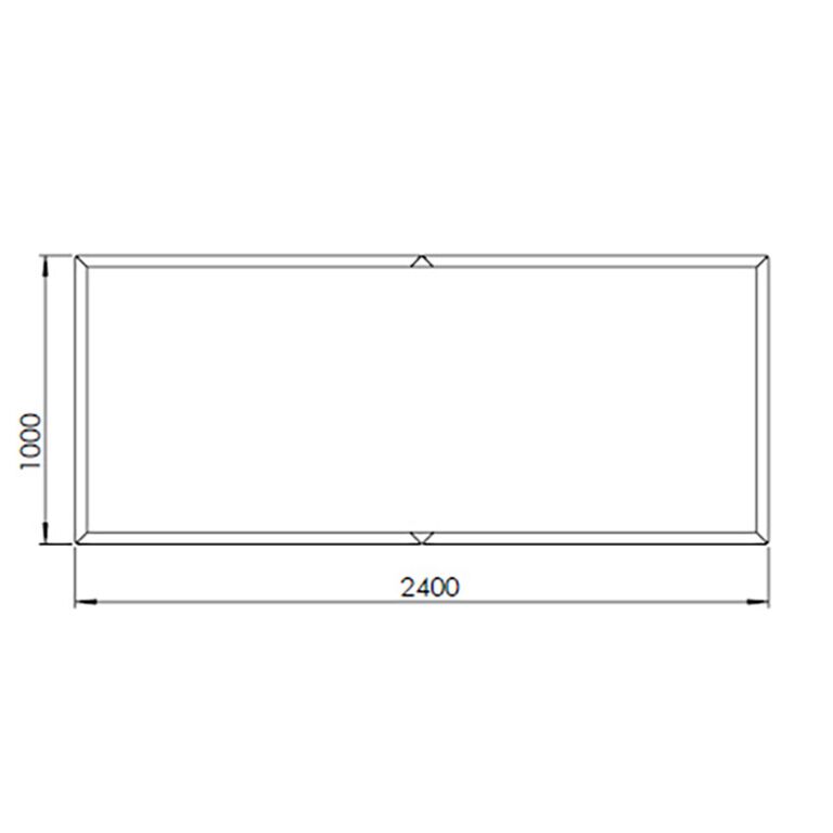 Corten čelična tegla za cvijeće Texas xxl 240 x 100 cm