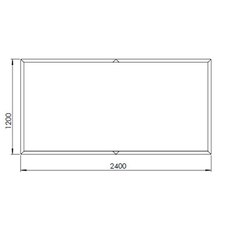 Corten čelična tegla za cvijeće Texas xxl 240 x 120 cm
