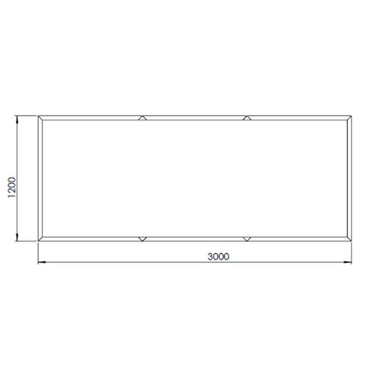 Corten čelična tegla za cvijeće Texas xxl 300 x 120 cm
