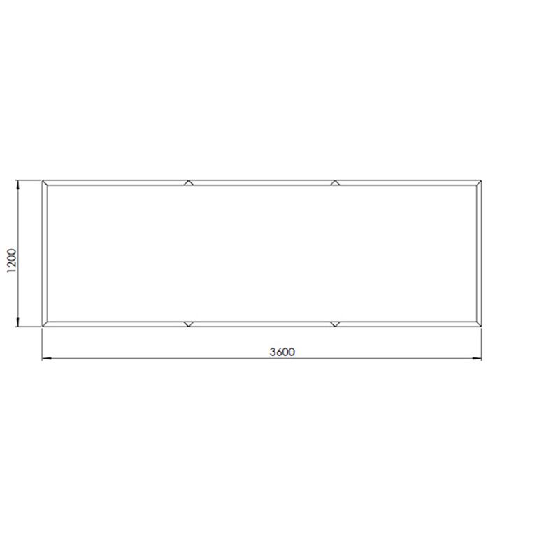 Corten čelična tegla za cvijeće Texas xxl 360 x 120 cm