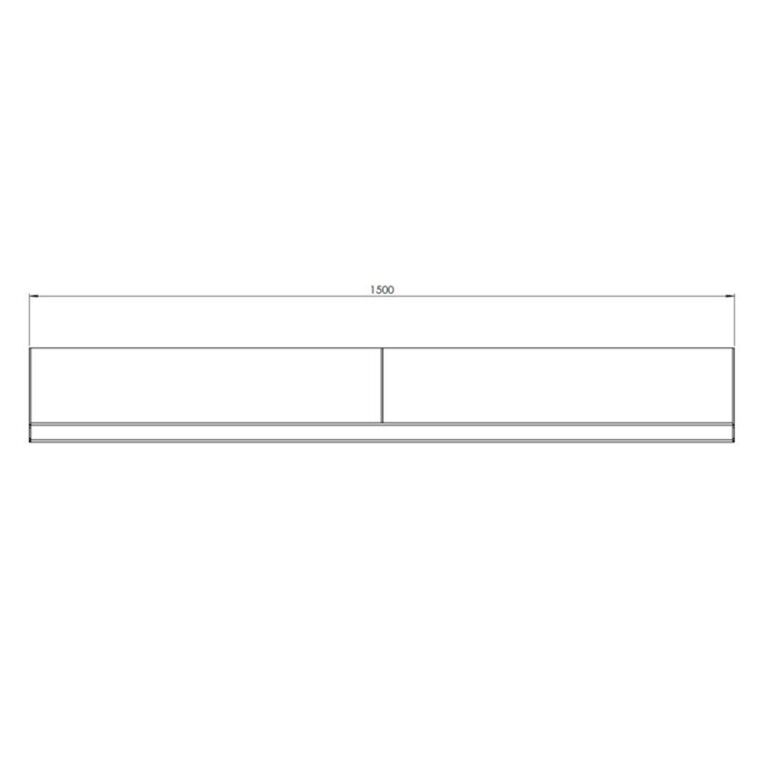 Corten čelični potporni zid ravno 150 cm (visina 30 cm)