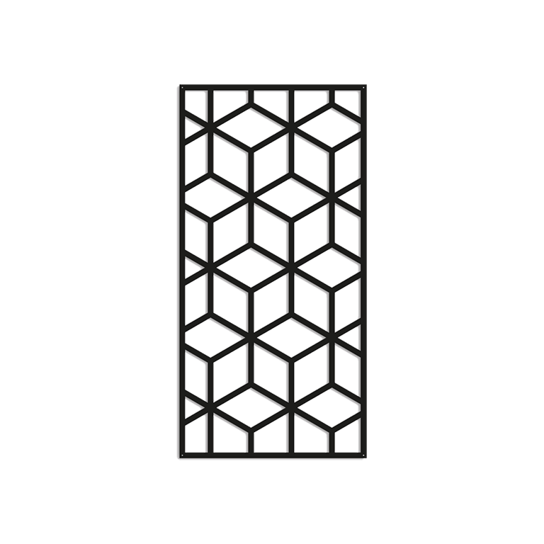 Metalna zidna dekoracija Geometrijski oblici 2.0