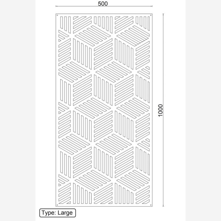 Metalna zidna dekoracija Geometrijski oblici 1.0 *OP=OP