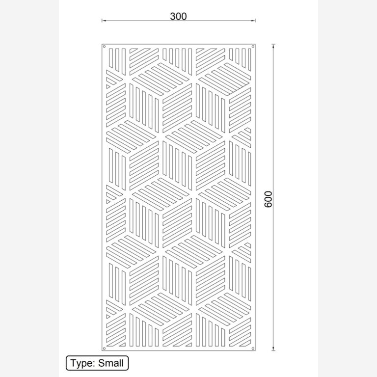 Metalna zidna dekoracija Geometrijski oblici 1.0 *OP=OP