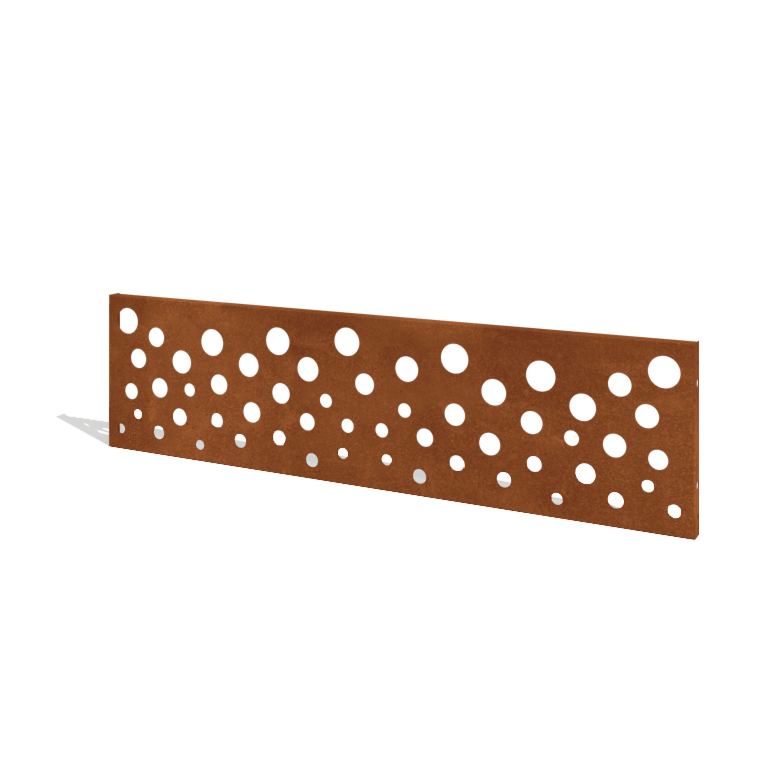 Corten čelična ograda H panel B 180 x 47,5 cm