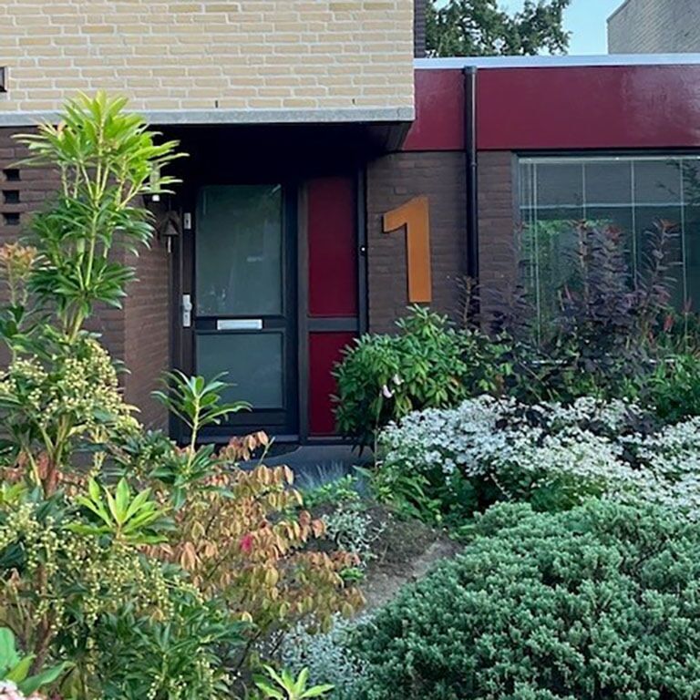 Corten čelični kućni broj 1 - 80 cm