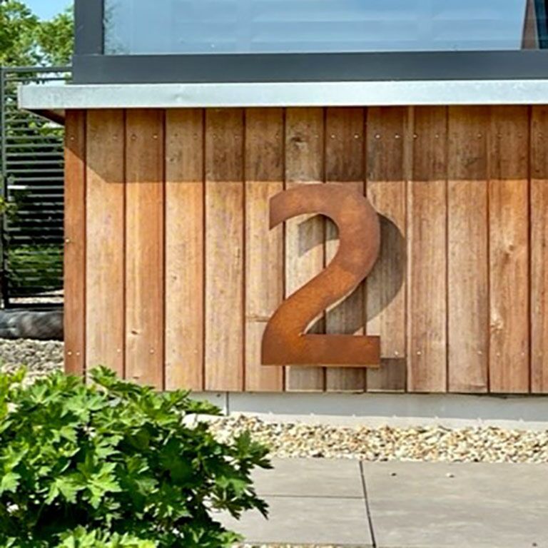 Corten čelični kućni broj 2 - 50 cm