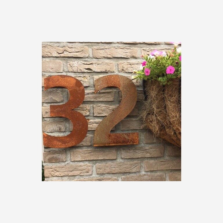 Corten čelični kućni broj 3 - 50 cm