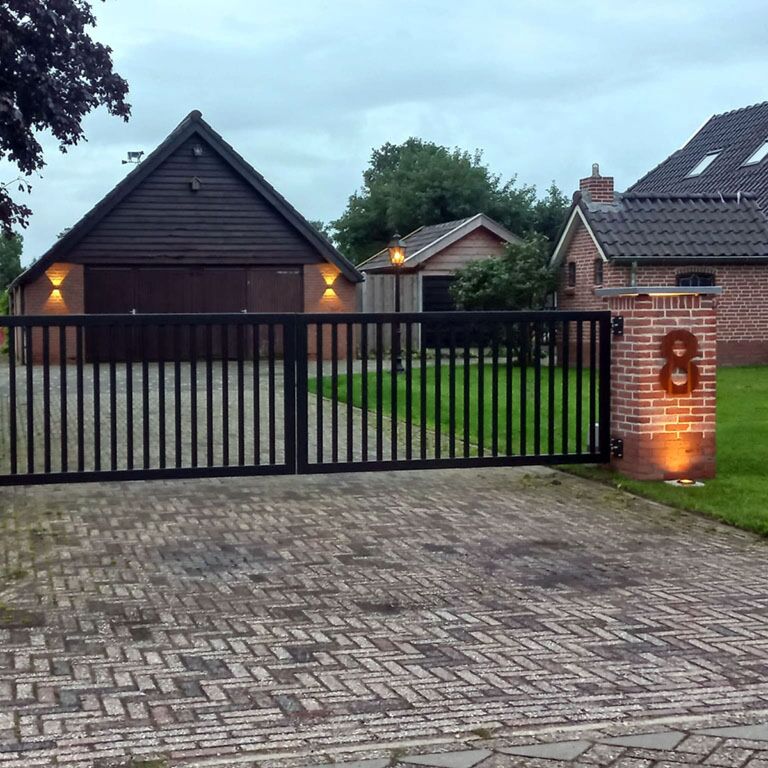 Corten čelični kućni broj 8 - 50 cm