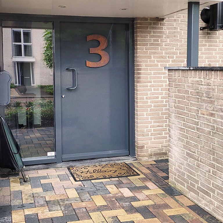 Corten čelični kućni broj 3 - 30 cm