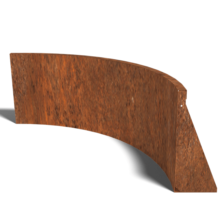 Corten čelični potporni zid unutarnji luk 100 x 100 cm (visina 50 cm)