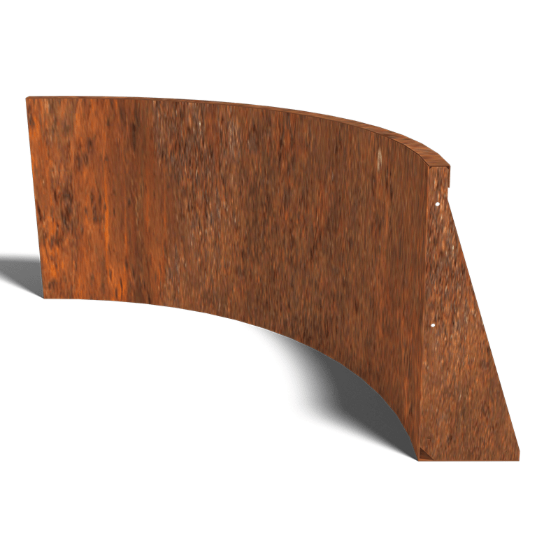 Corten čelični potporni zid unutarnji luk 100 x 100 cm (visina 60 cm)