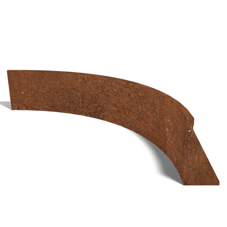 Corten čelični potporni zid unutarnji luk 150 x 150 cm (visina 40 cm)