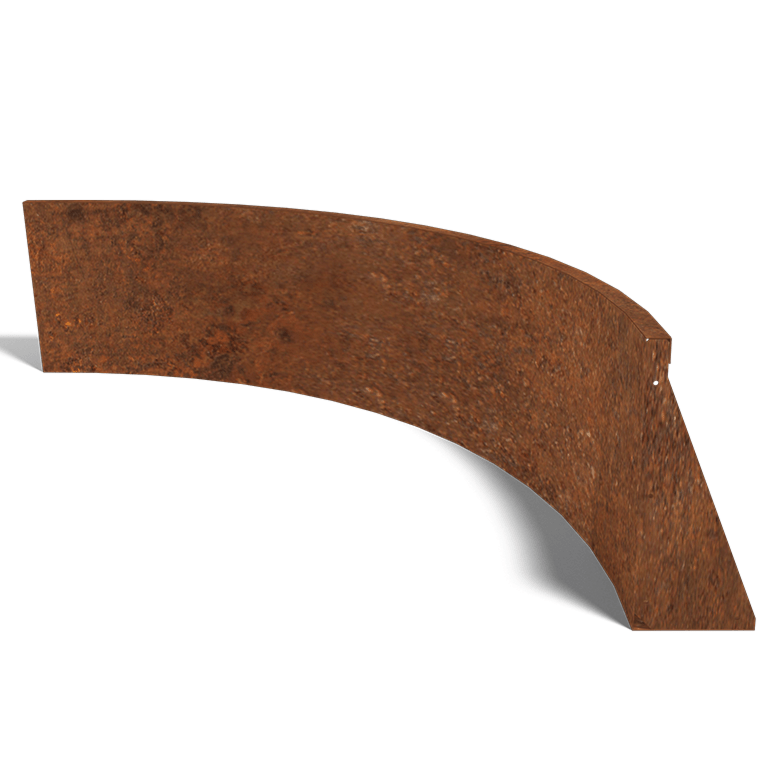 Corten čelični potporni zid unutarnji luk 150 x 150 cm (visina 50 cm)