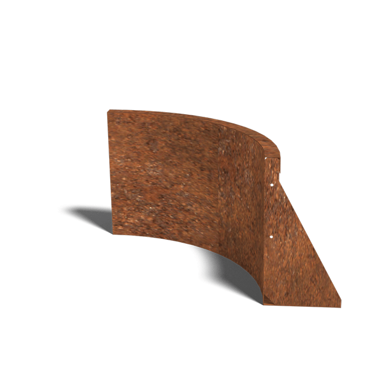Corten čelični potporni zid unutarnji luk 50 x 50 cm (visina 40 cm)
