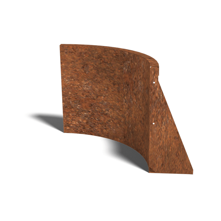 Corten čelični potporni zid unutarnji luk 50 x 50 cm (visina 50 cm)
