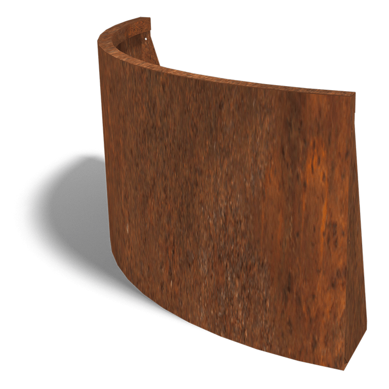 Corten čelični potporni zid vanjski luk 100 x 100 cm (visina 60 cm)