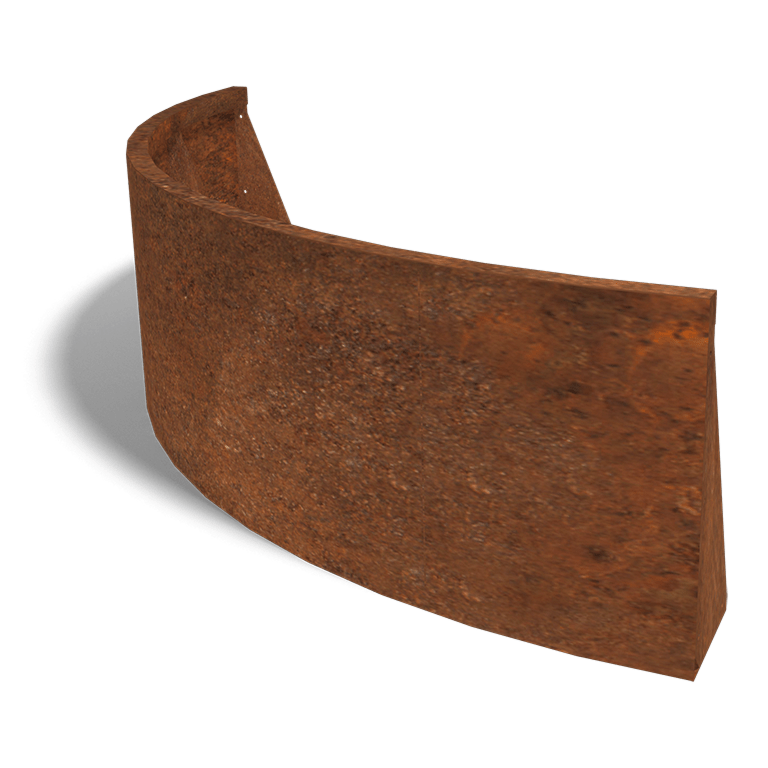 Corten čelični potporni zid vanjski luk 150 x 150 cm (visina 50 cm)