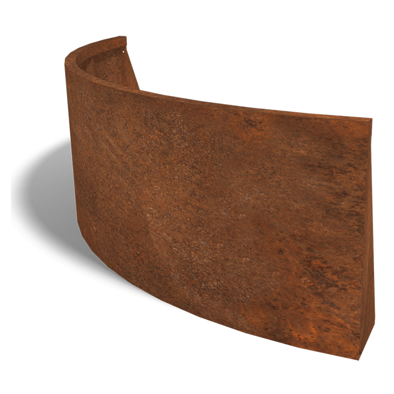 Corten čelični potporni zid vanjski luk 150 x 150 cm (visina 60 cm)