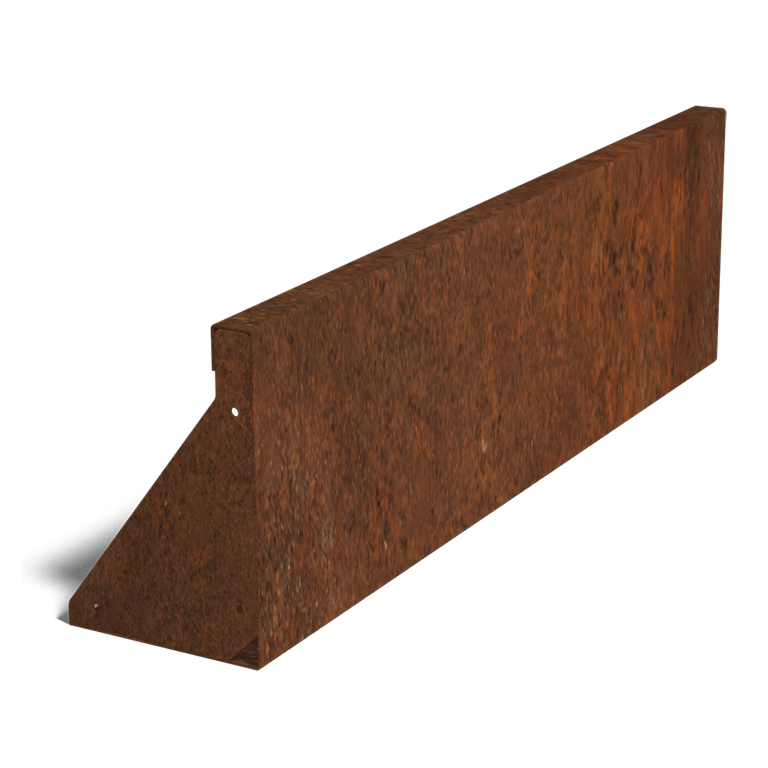 Corten čelični potporni zid ravno 100 cm (visina 30 cm)