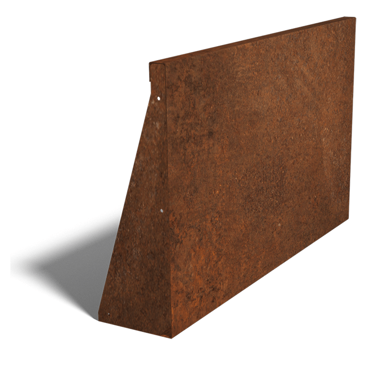 Corten čelični potporni zid ravno 100 cm (visina 60 cm)