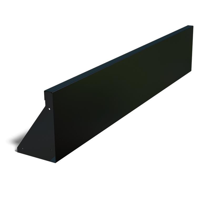 Praškasto lakirane čelični potporni zid ravno 150 cm (visina 30 cm)