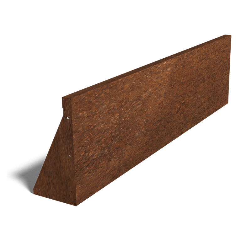 Corten čelični potporni zid ravno 150 cm (visina 40 cm)