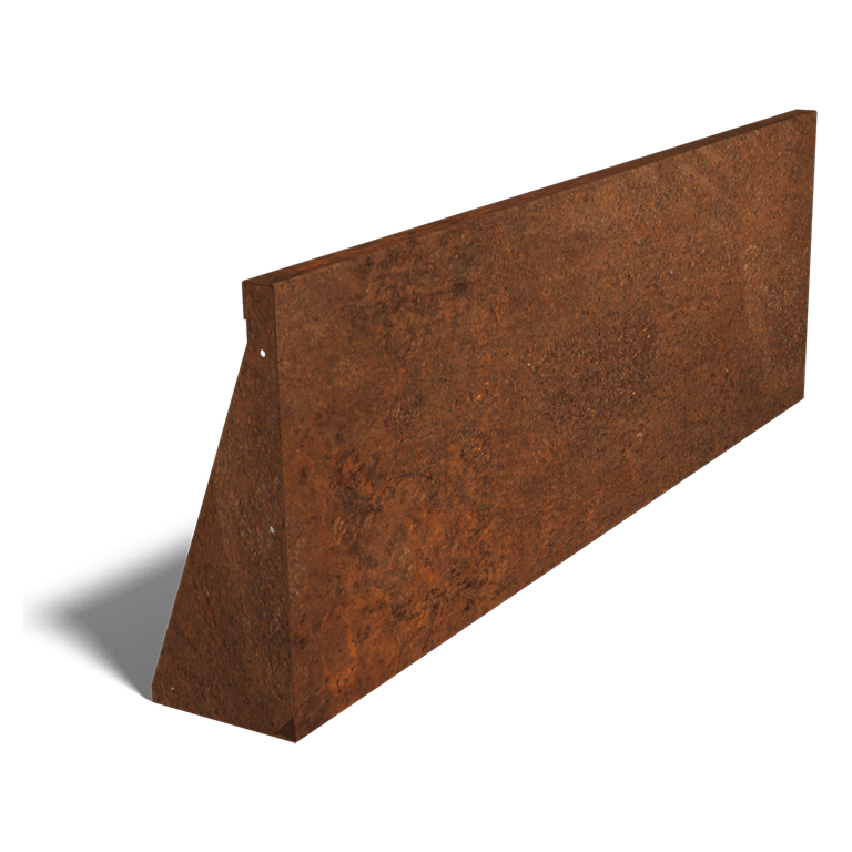 Corten čelični potporni zid ravno 150 cm (visina 50 cm)