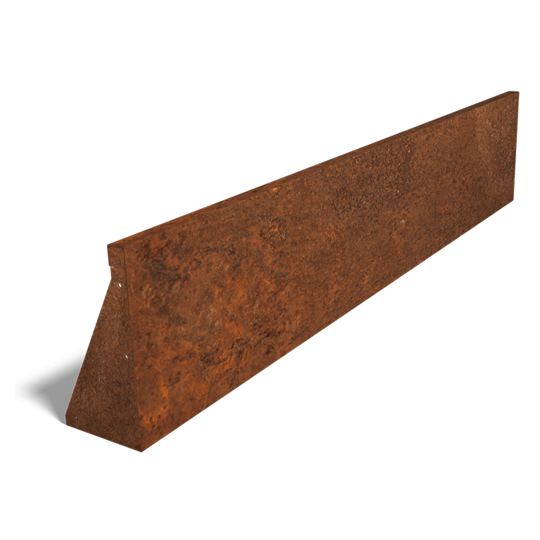 Corten čelični potporni zid ravno 200 cm (visina 40 cm)