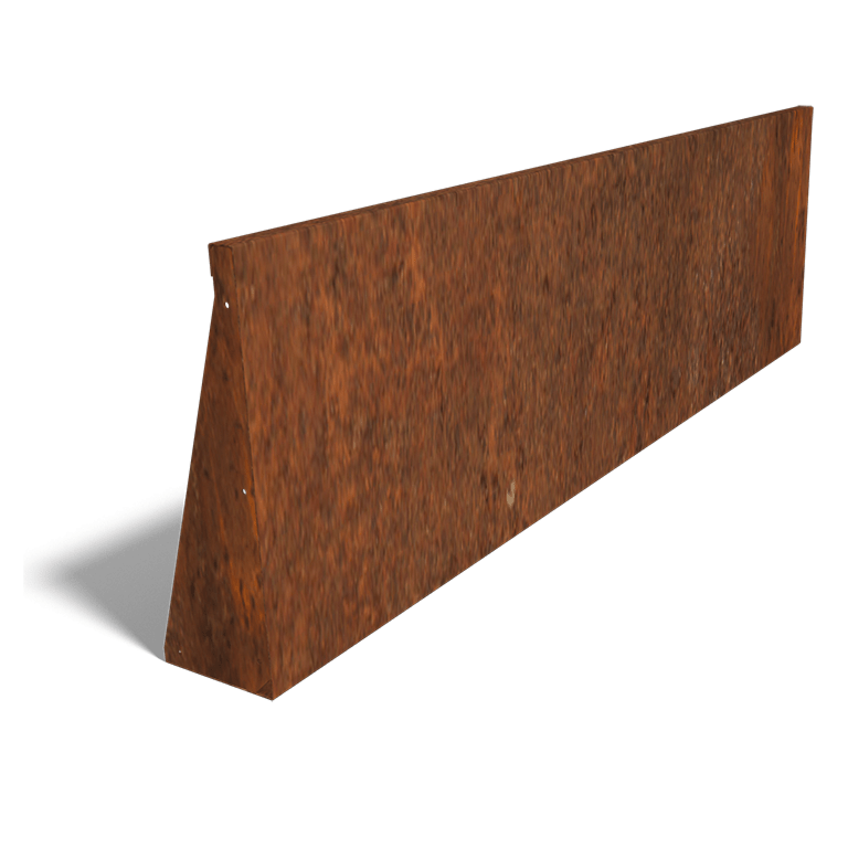 Corten čelični potporni zid ravno 200 cm (visina 60 cm)