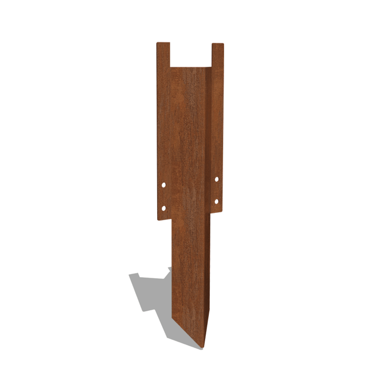 Corten čelik srednji potporni klin 22 - 25 cm