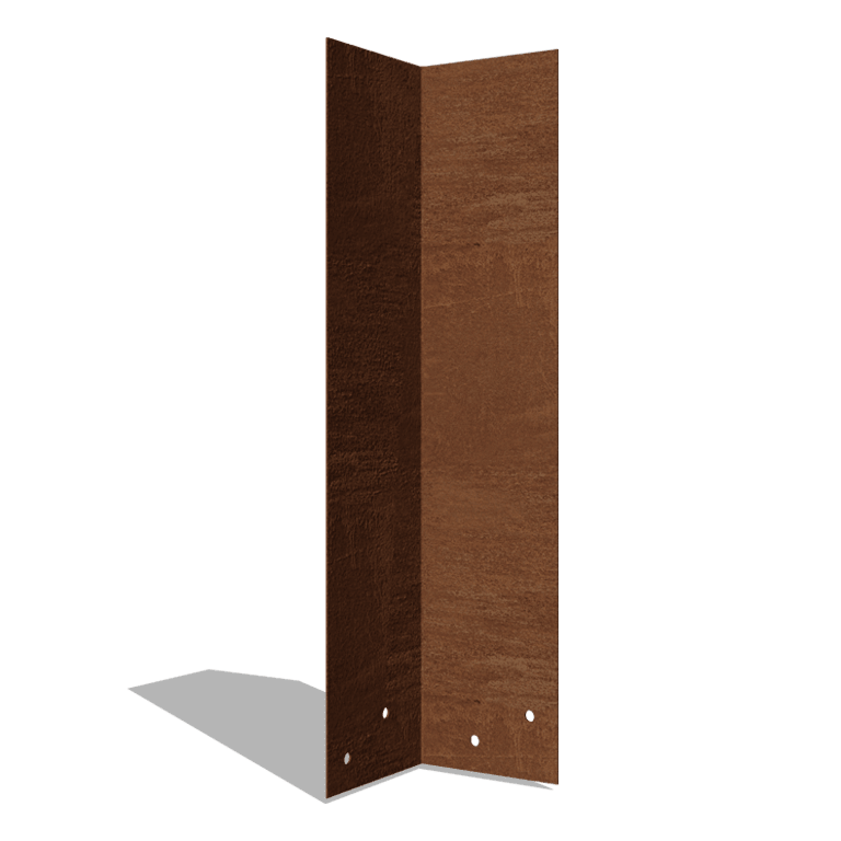 Corten čelik spojna ploča 90º visok XL 45 cm
